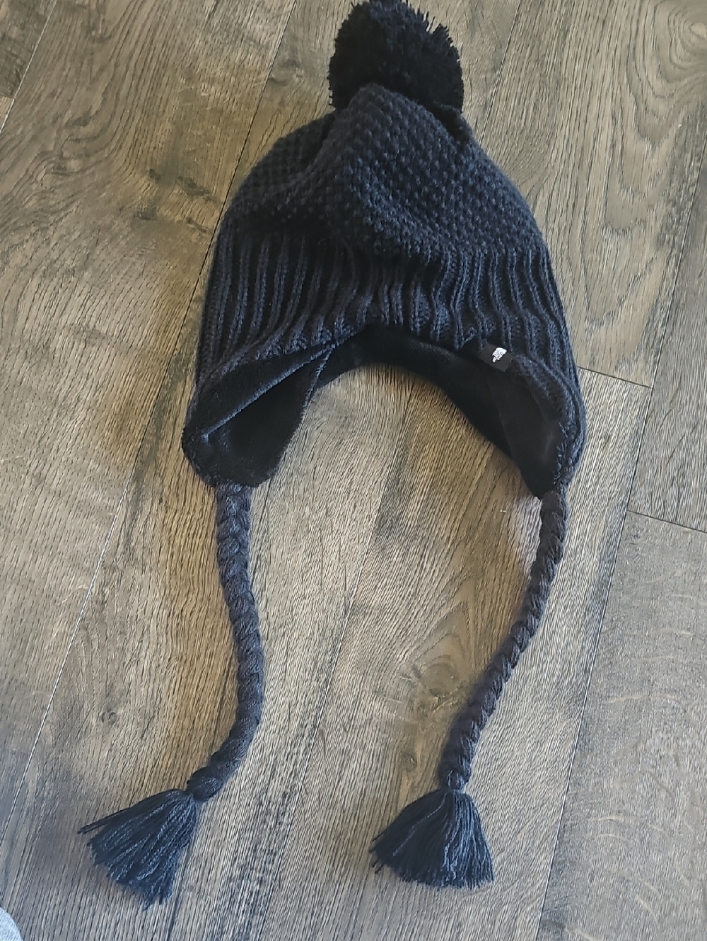 The North Face Black Fleece-Lined Hat Beanie Winter One Size